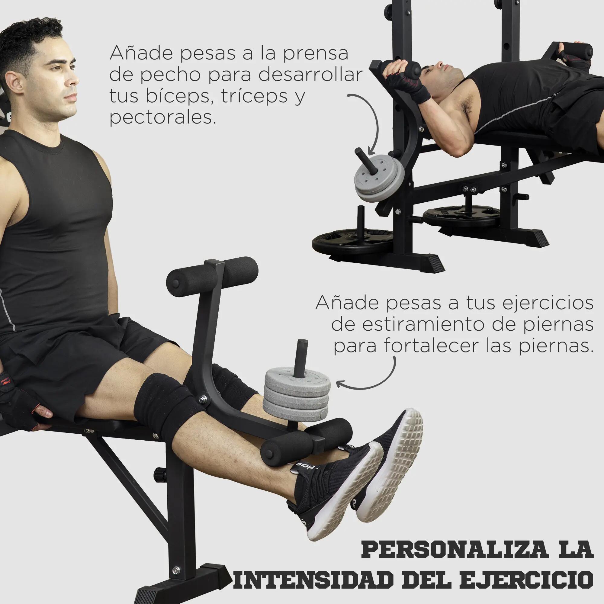 Banc de musculation multifonctionnel réglable pour un entraînement complet du 9/9