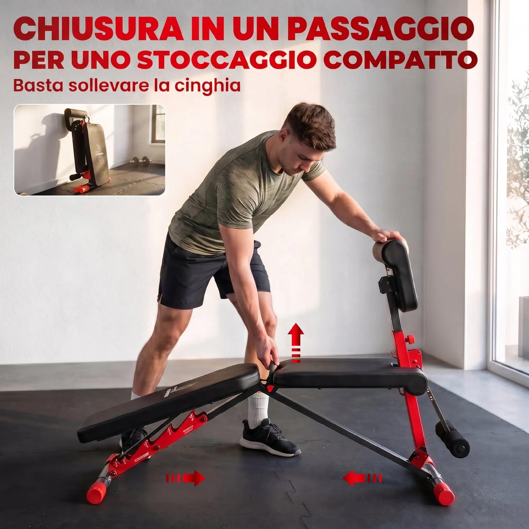 Banc de musculation réglable pour salle de sport à domicile, pliable 300 kg 8/9
