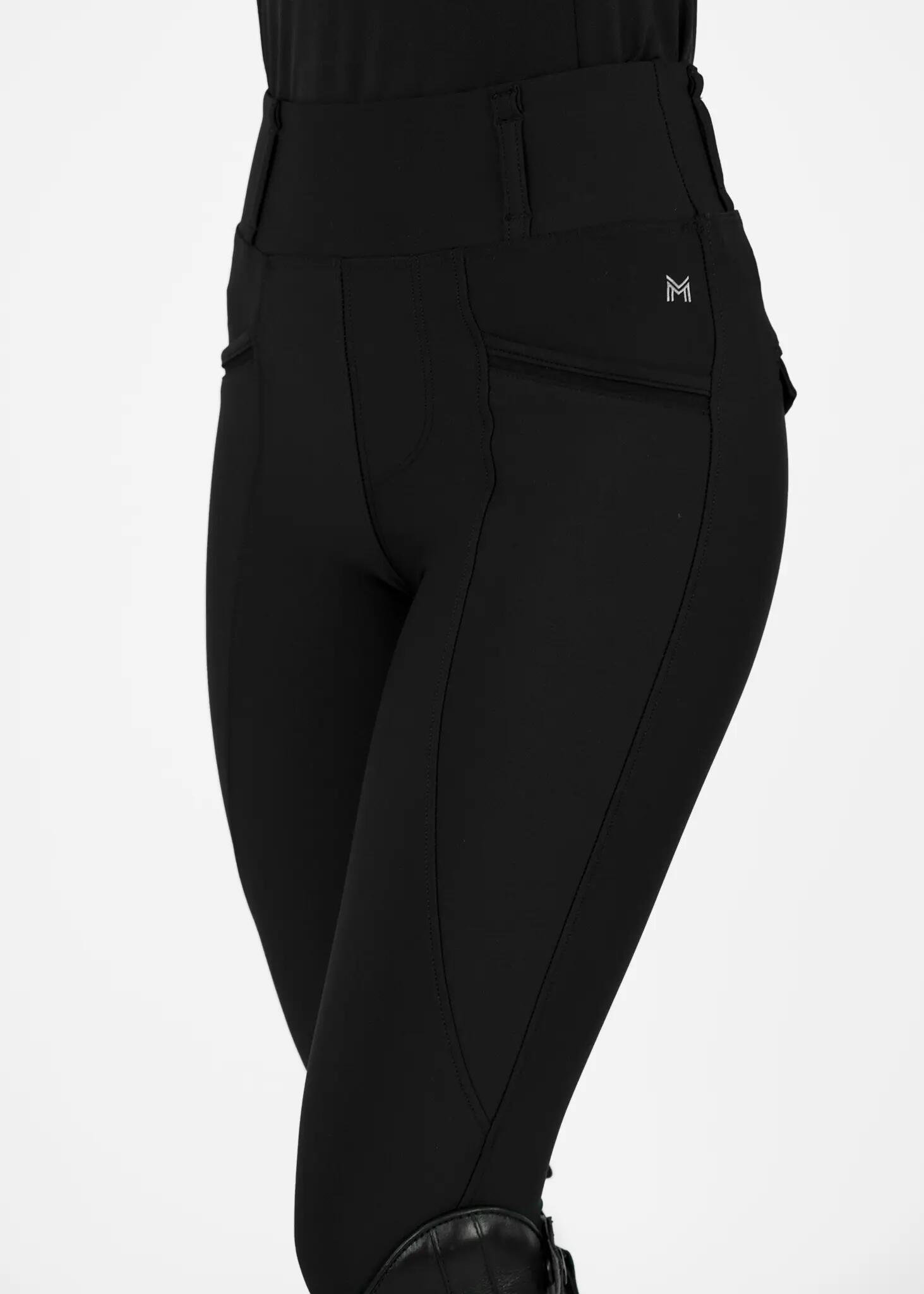 Leggings Pantalón Niños Equitación Maximilian Pro Full Grip Negro 4/6
