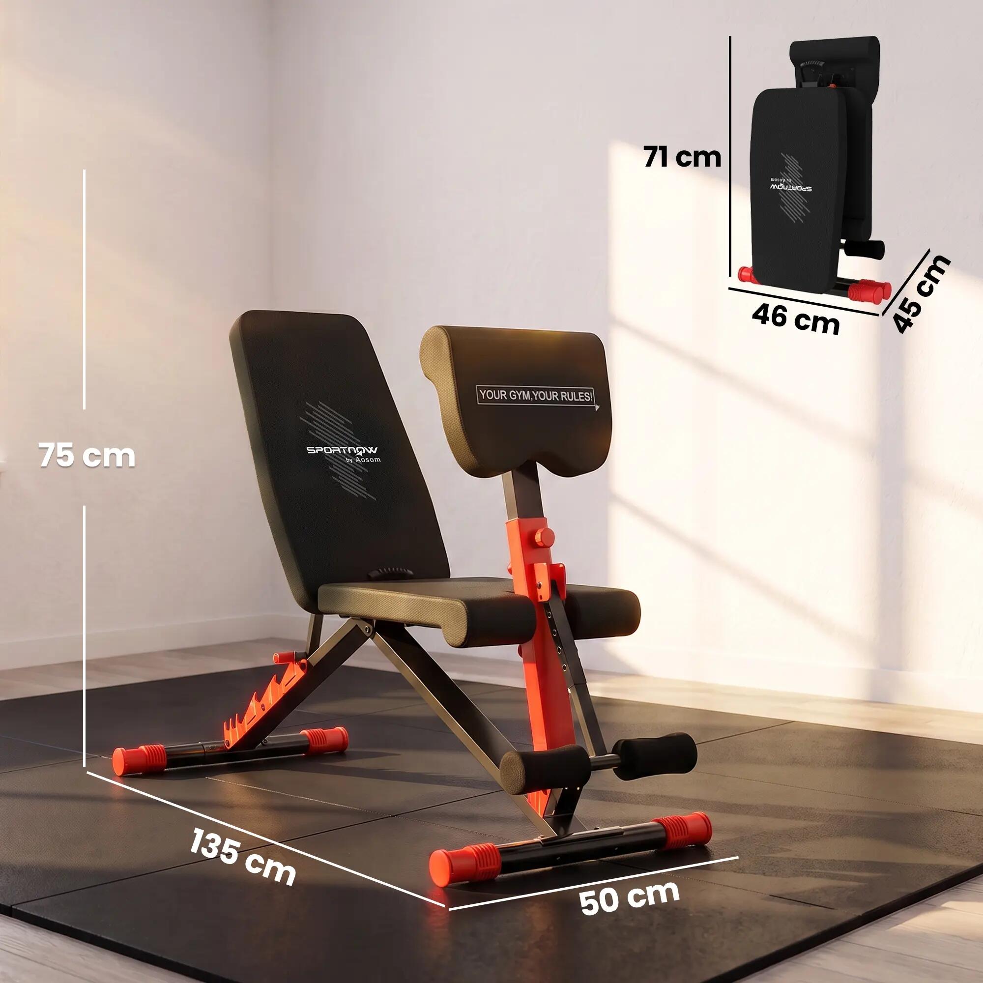 Banc de musculation réglable pour salle de sport à domicile, pliable 300 kg 5/9