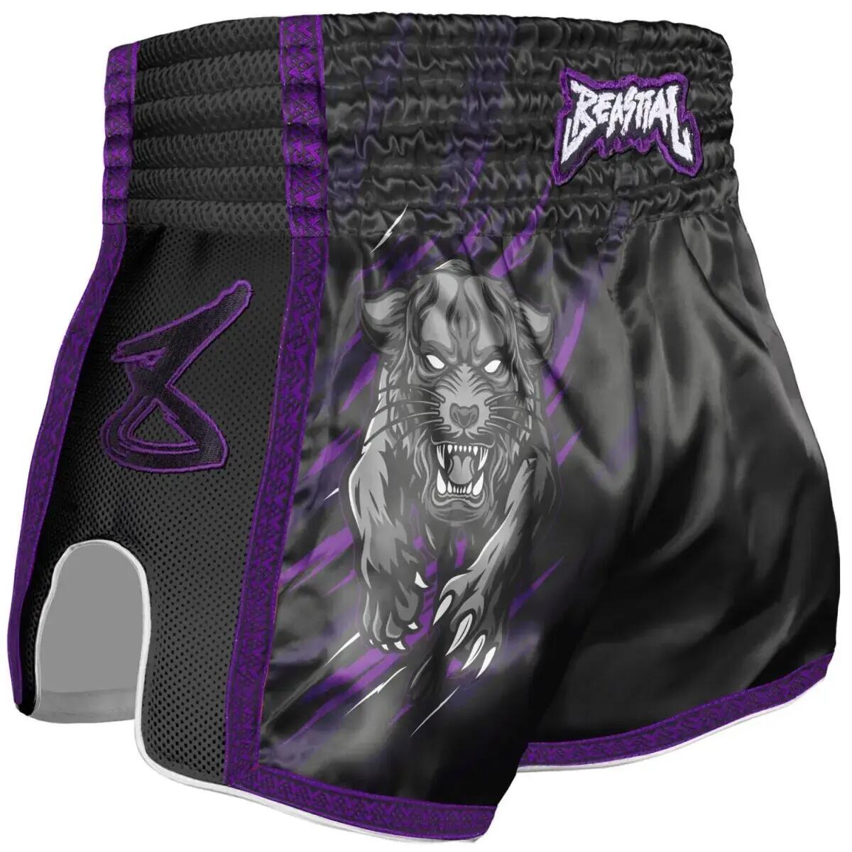 Short de combat Muay Thai motif panthère bestiale enfant 8 Weapons 2/5