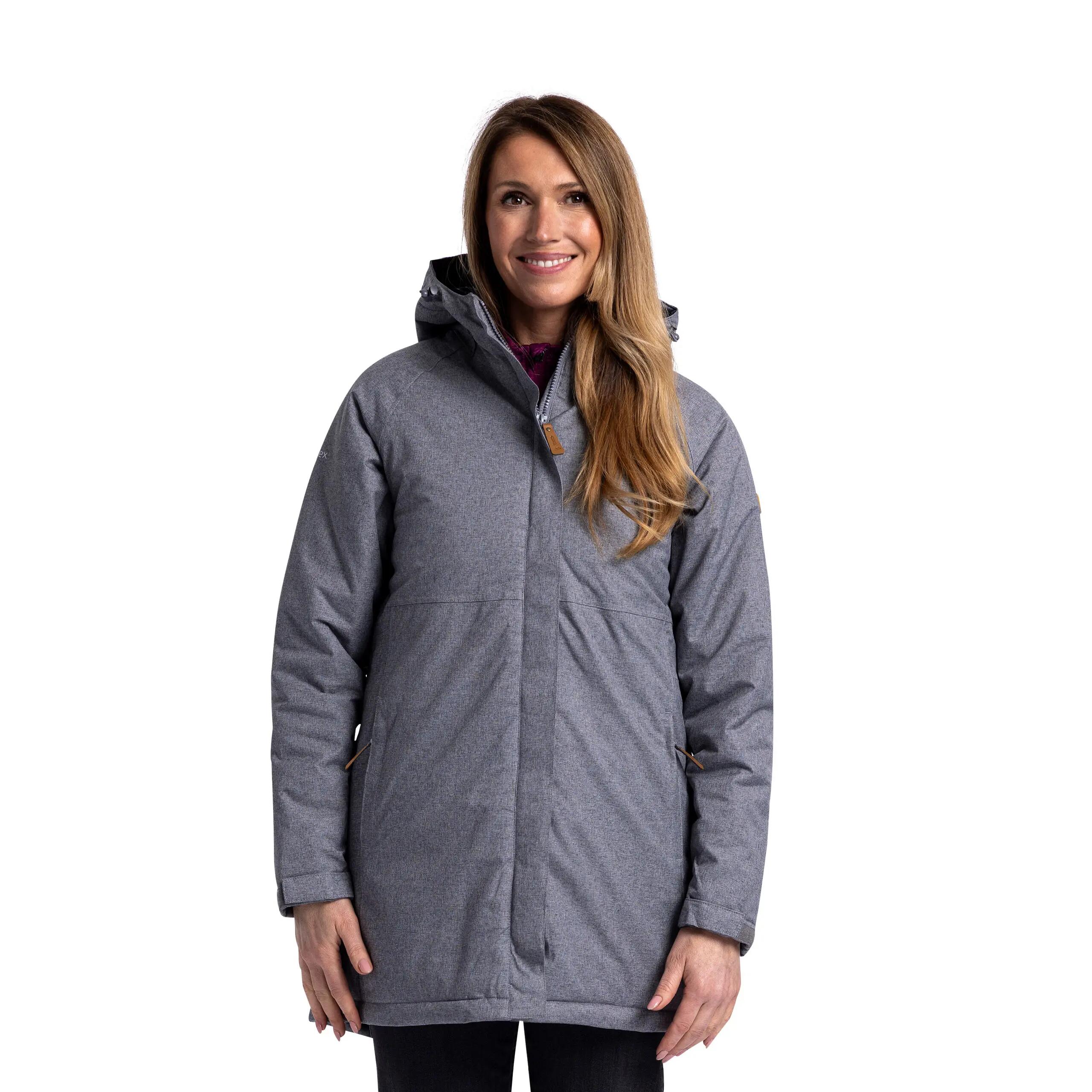 Womens Waterproof Jacket Hooded Padded Fleece Lined Wintertime 4/5
