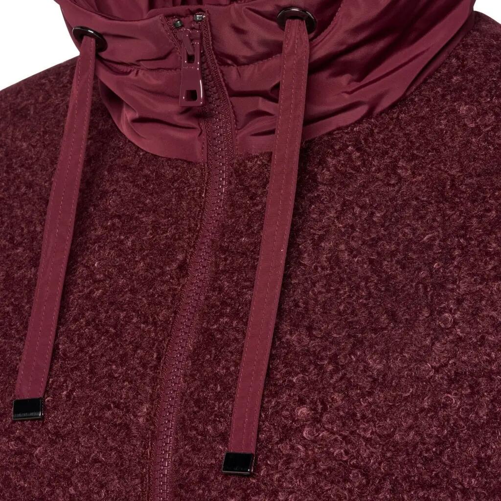 Giacca Geox Modello W Sweater Curly Cape Colore Bordeaux 4/5