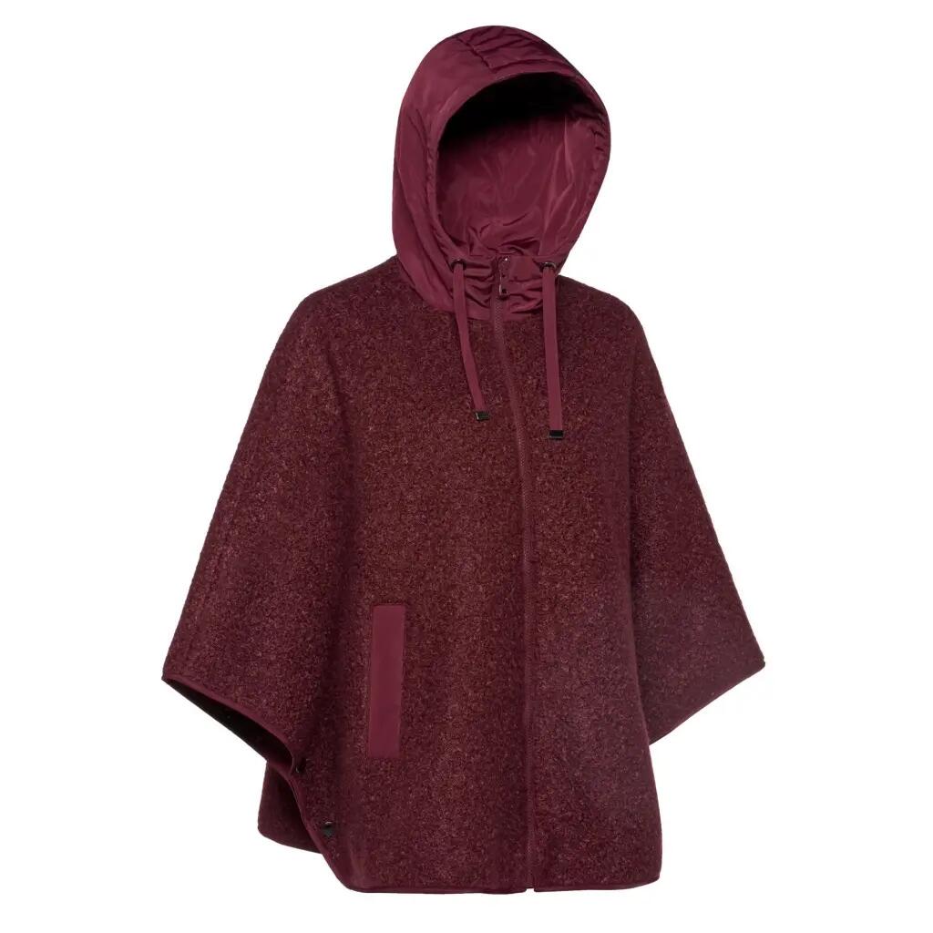 Giacca Geox Modello W Sweater Curly Cape Colore Bordeaux 3/5