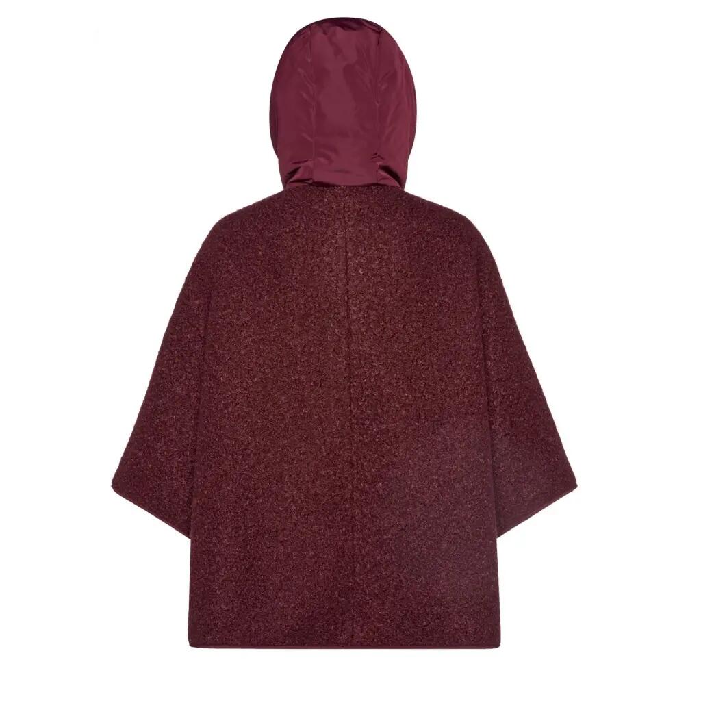 Giacca Geox Modello W Sweater Curly Cape Colore Bordeaux 2/5