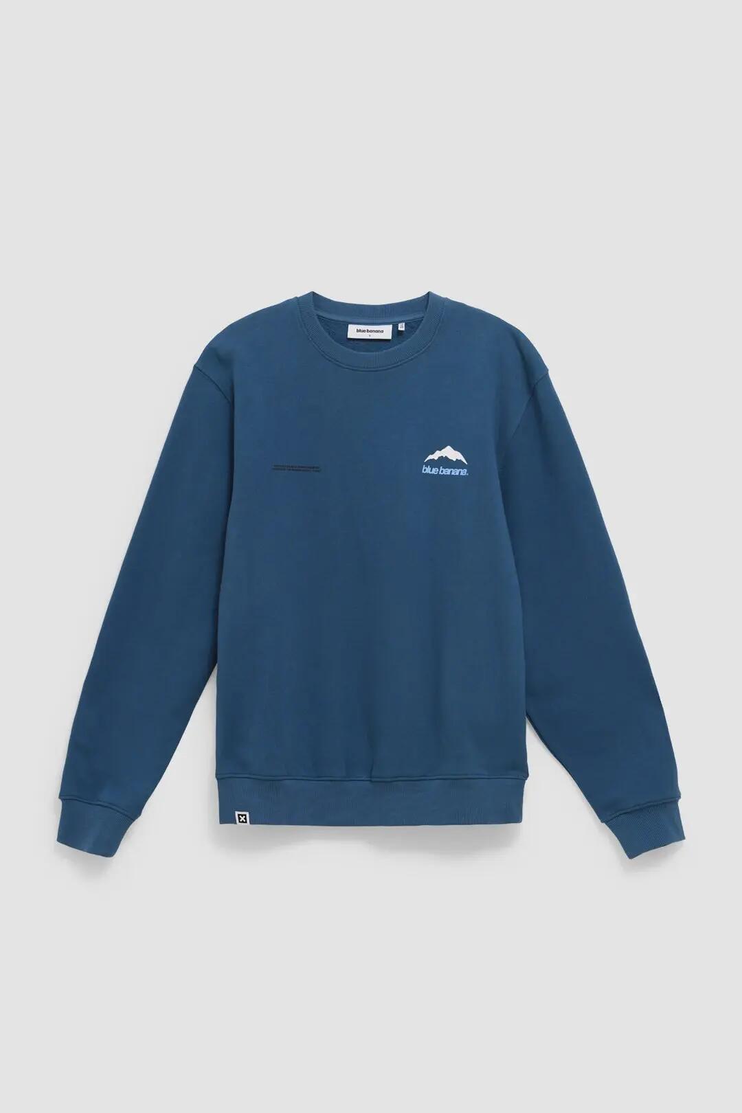 Sudadera Blue Banana de 100% Algodón Orgánico Mountain Indigo Blue 7/7