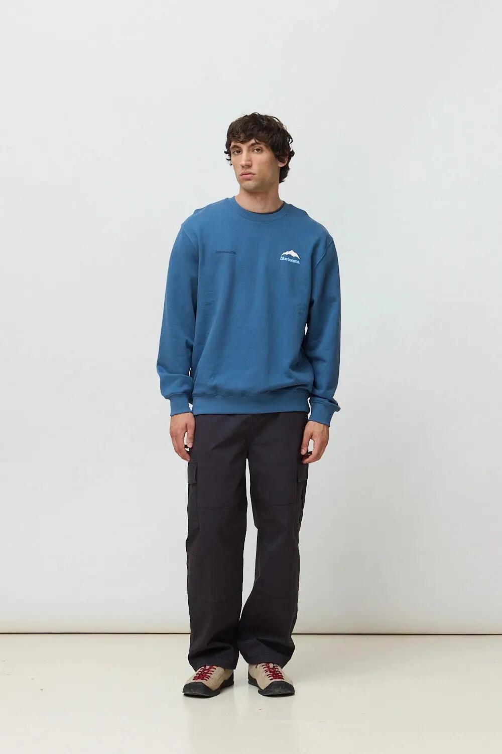 Sudadera Blue Banana de 100% Algodón Orgánico Mountain Indigo Blue 3/7