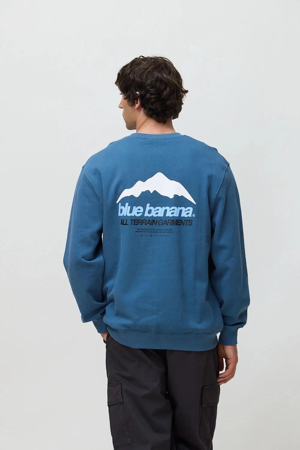 Sudadera Blue Banana de 100% Algodón Orgánico Mountain Indigo Blue 2/7