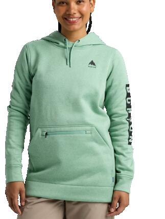 Sweat-shirt pour snowboard - Femme - Burton Oak long pull à capuche - vert