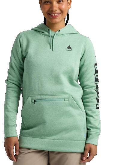 Sweat-shirt pour snowboard - Femme - Burton Oak long pull à capuche - vert