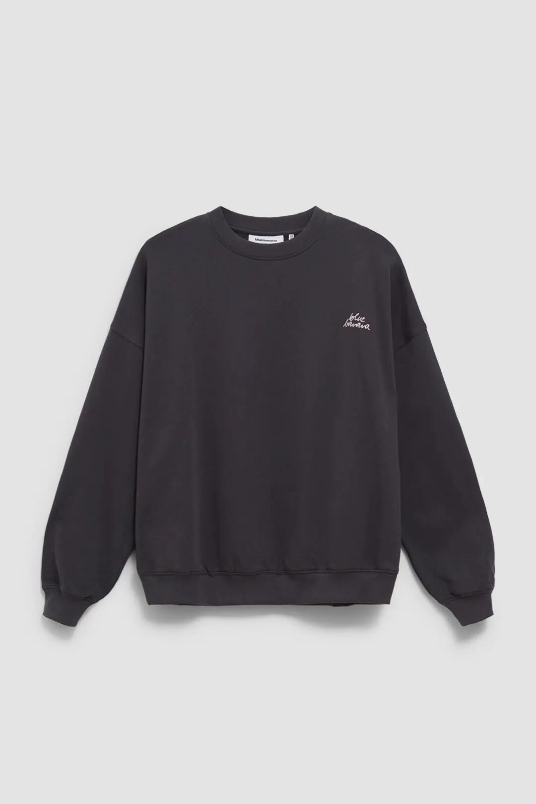 Sudadera de Mujer Blue Banana de 100% Algodón Orgánico Field Antracita 4/4