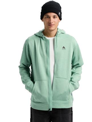 Hoodie - Snowboard - Heren - Met capuchon, volledige rits - Oak - Groen
