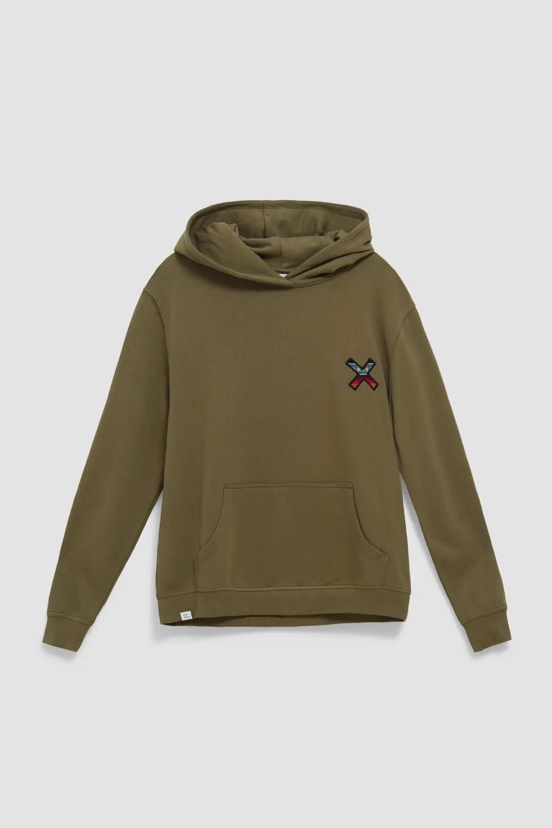 Sudadera con Capucha Blue Banana de 100% Algodón Orgánico Nederland Olive Green 7/7