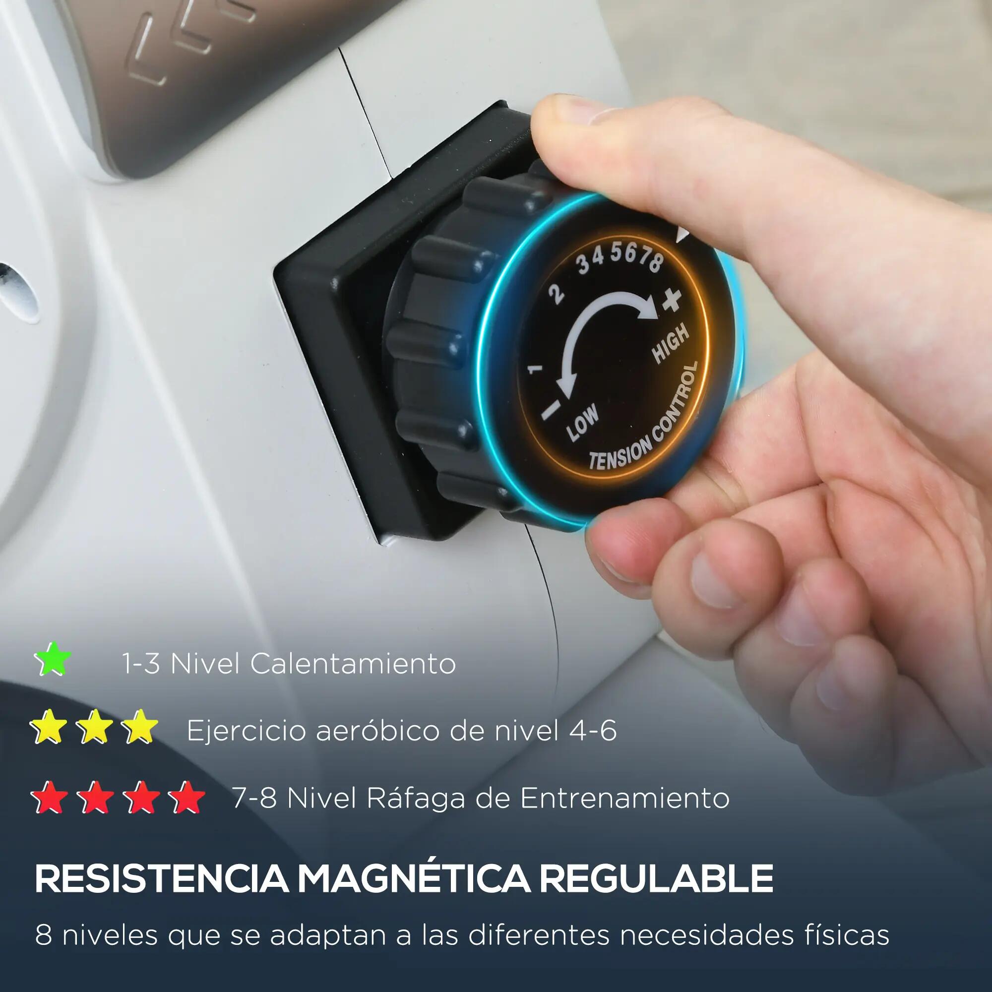 Machine à Remo Magnético Remo pour Maison Plegable Résistance de 8 Niveaux Écran 6/9
