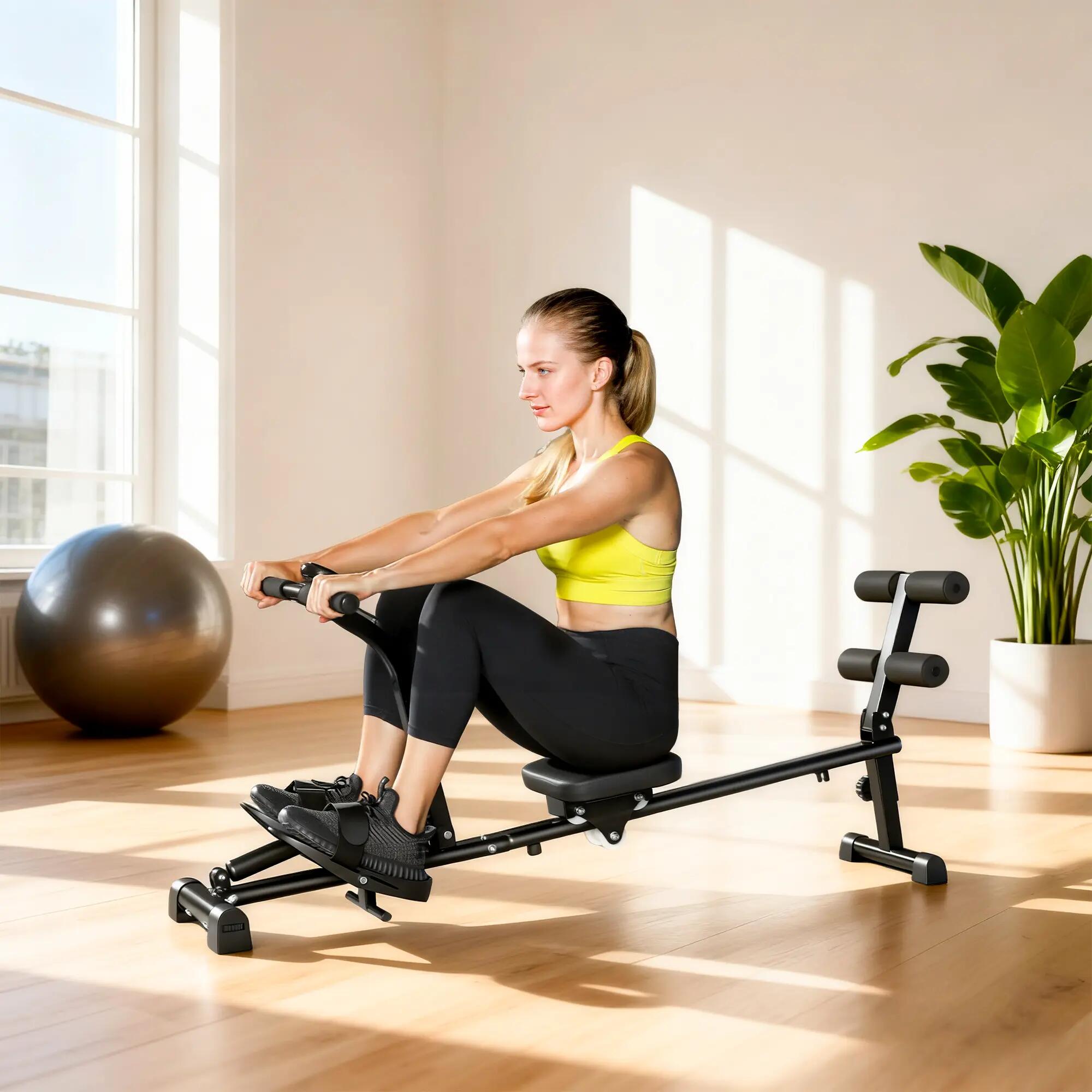 Rameur, appareil de musculation pour abdominaux, réglable sur 12 niveaux 3/9