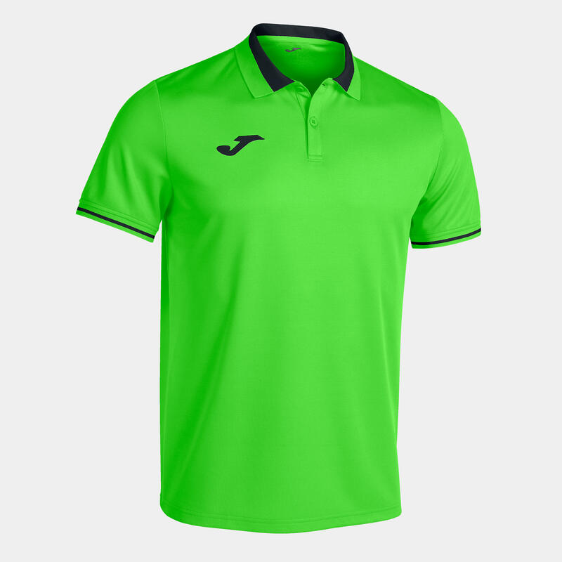 Polo Manga Corta Fútbol Niños Joma Championship VI Verde Flúor