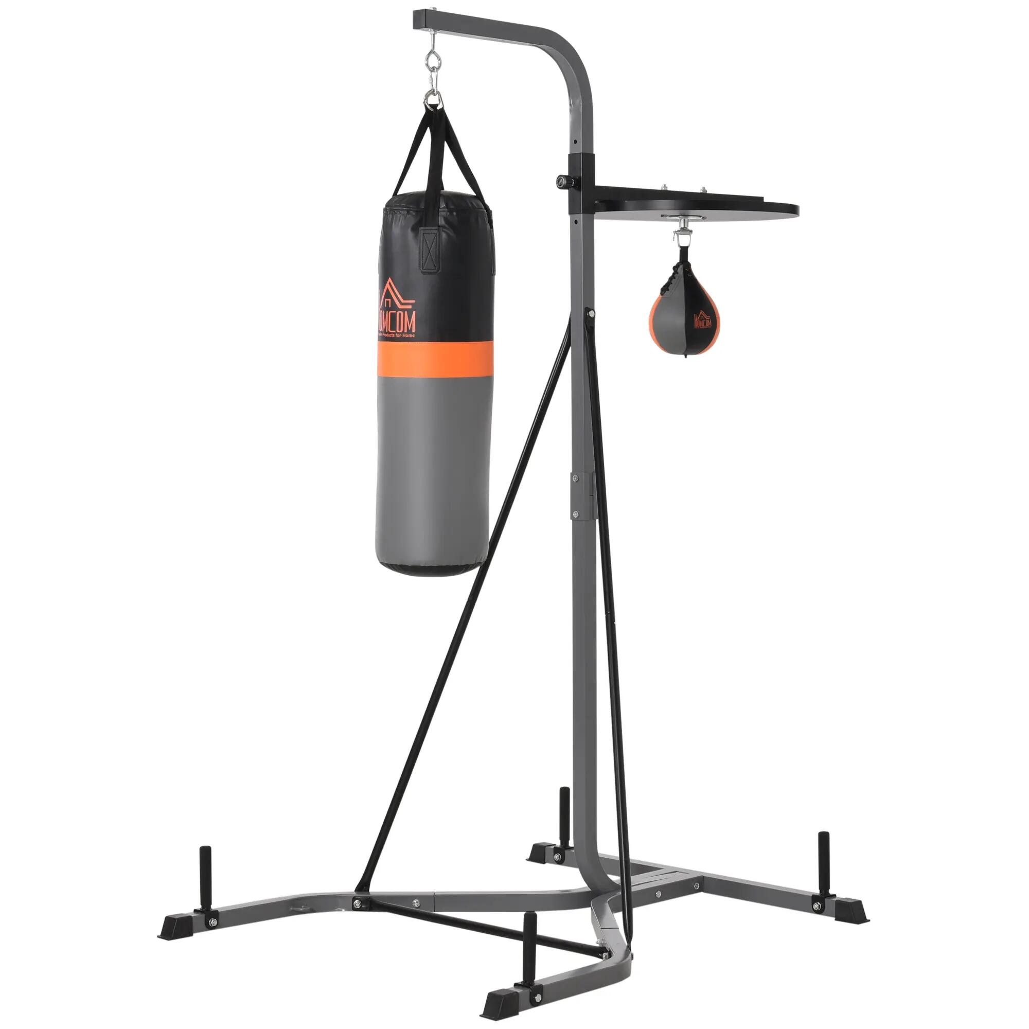 Station multifonction - Boxe - Hommes - Réglable, sac 20 kg et speed ball - Noir 2/6