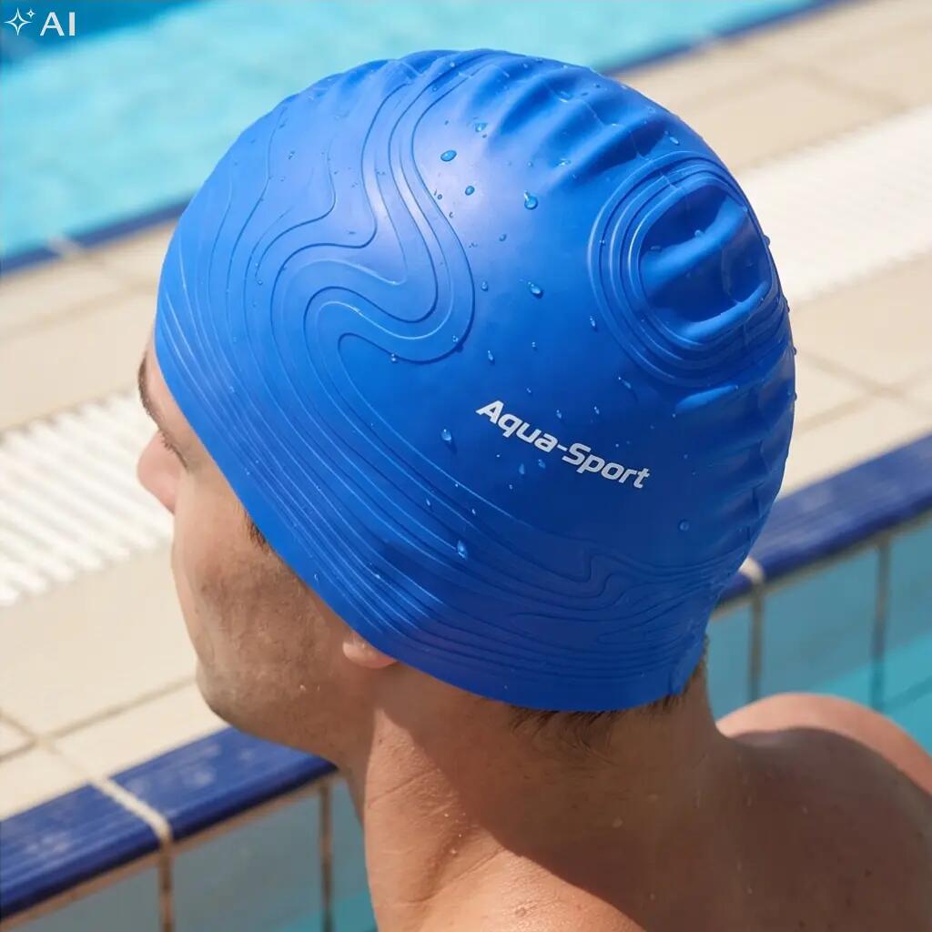 Czepek pływacki silikonowy na basen do pływania dla dorosłych Aqua-Sport Earth 5/7