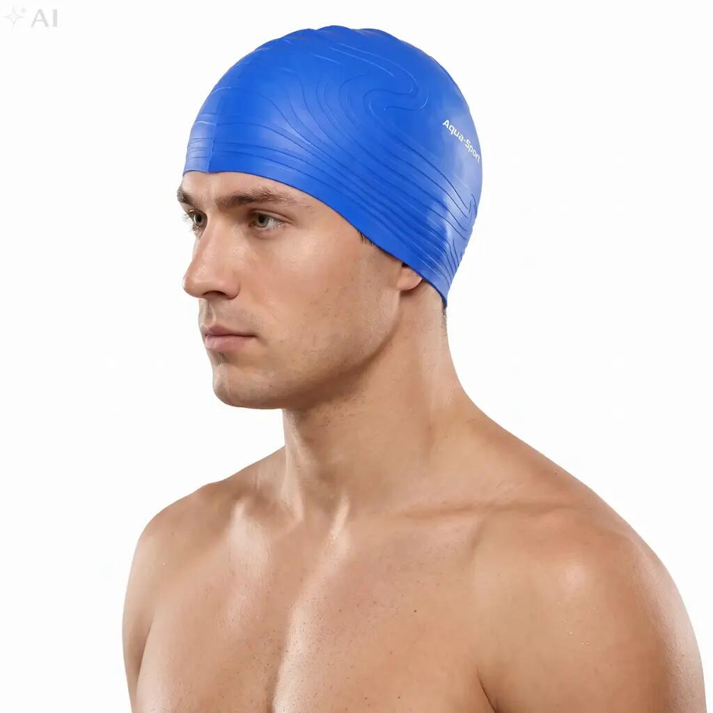 Czepek pływacki silikonowy na basen do pływania dla dorosłych Aqua-Sport Earth 3/7