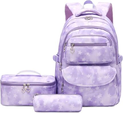 Sac à dos lumineux style anime, sac d'école noctiluque, sac à dos de jour avec