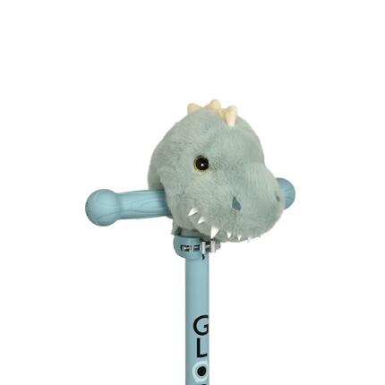 Tête peluche pour guidon de trottinette ou tricycle - Blanc