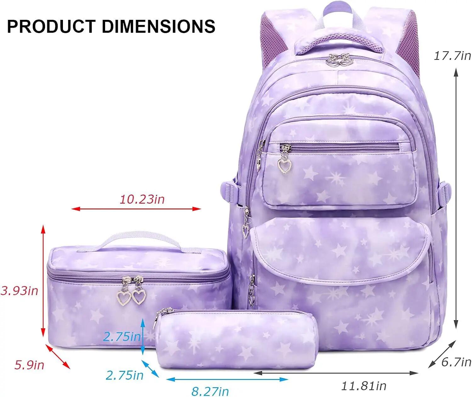 Sac à dos lumineux style anime, sac d'école noctiluque, sac à dos de jour avec 2/6
