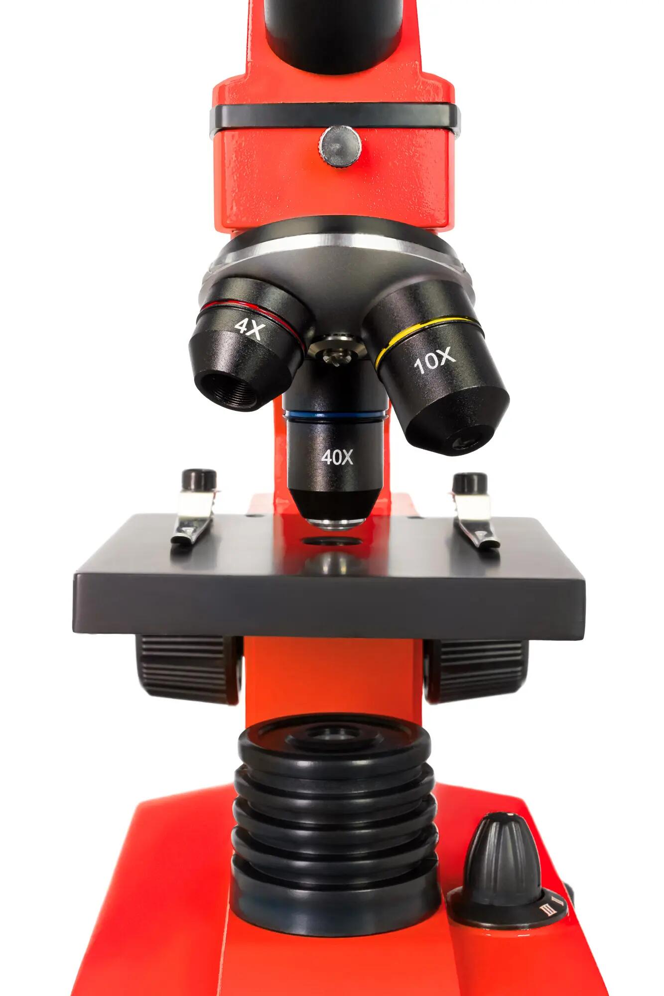 Microscopio Levenhuk Rainbow 2L PLUS Arancione con libro in italiano 9/14