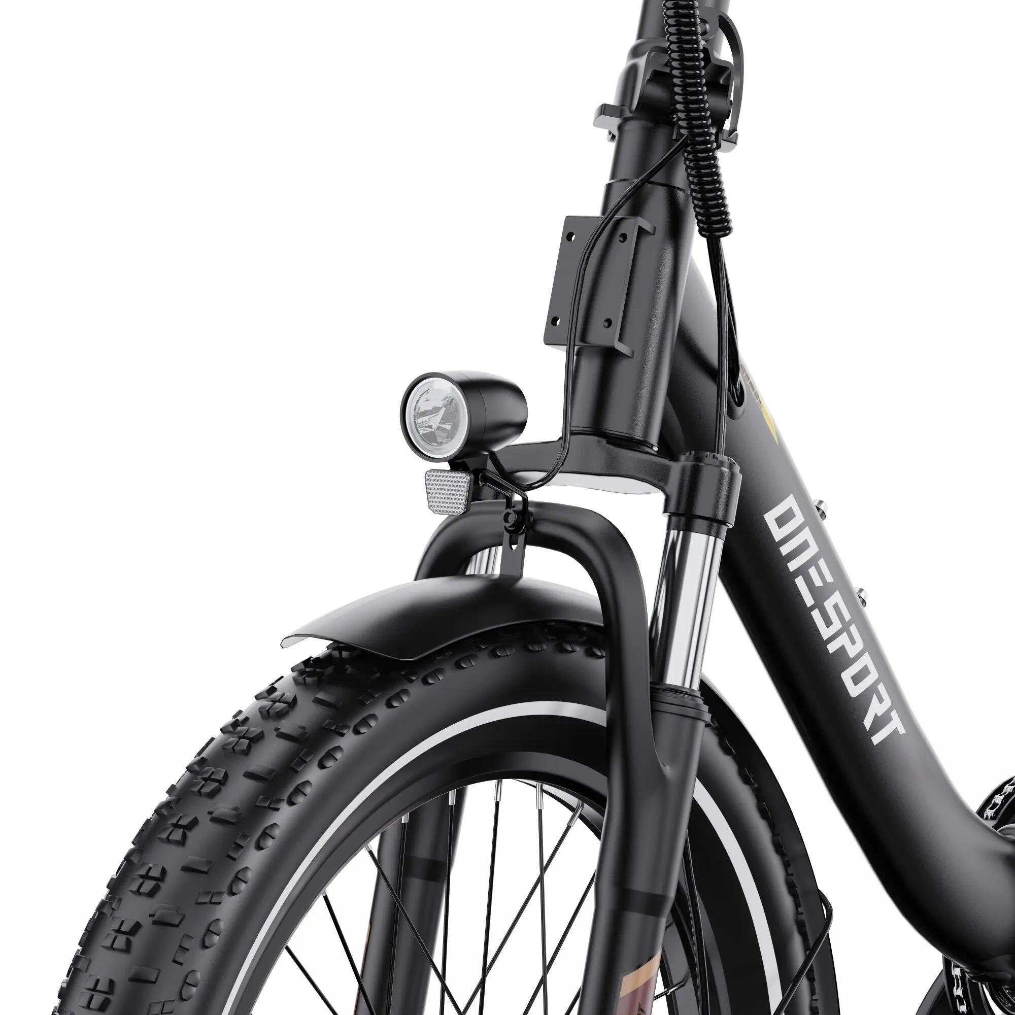 ONESPORT OT16 PRO Vélo Électrique Pliable 250W, 48V 17Ah, Shimano 7 Vitesses 9/10