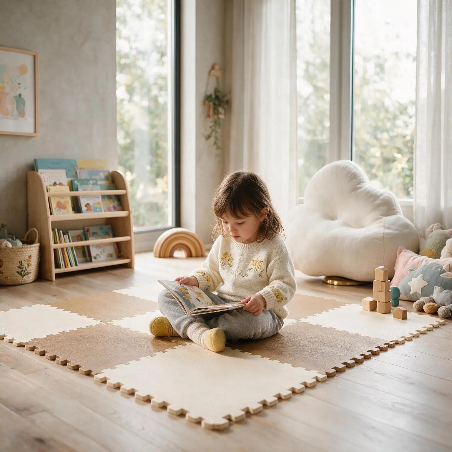 Tatami Kids Puzzle 32x32cm 10mm Caramelo - Beige 45u. (4.62m2) 6/9