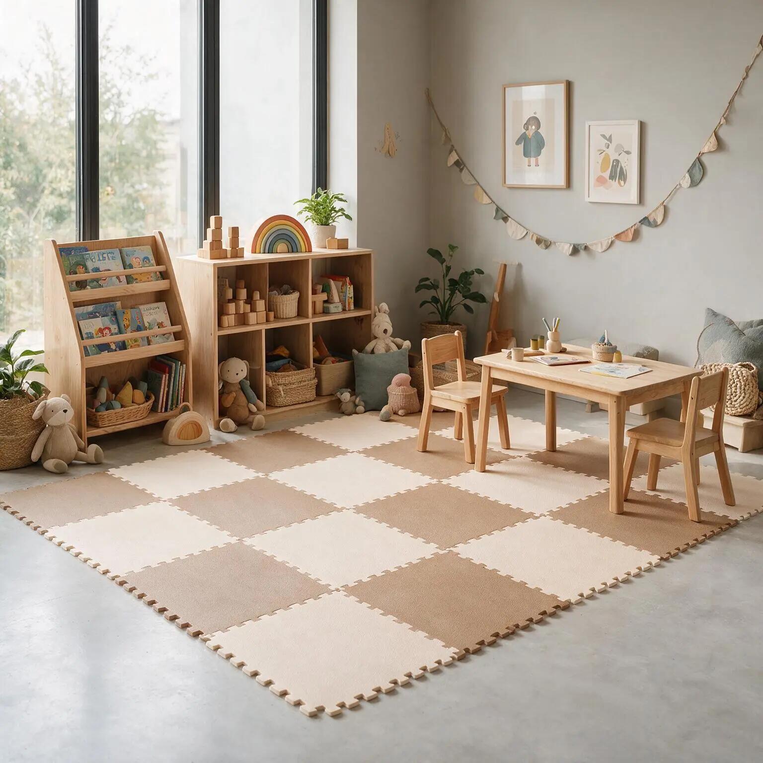 Tatami Kids Puzzle 32x32cm 10mm Caramelo - Beige 45u. (4.62m2) 4/9