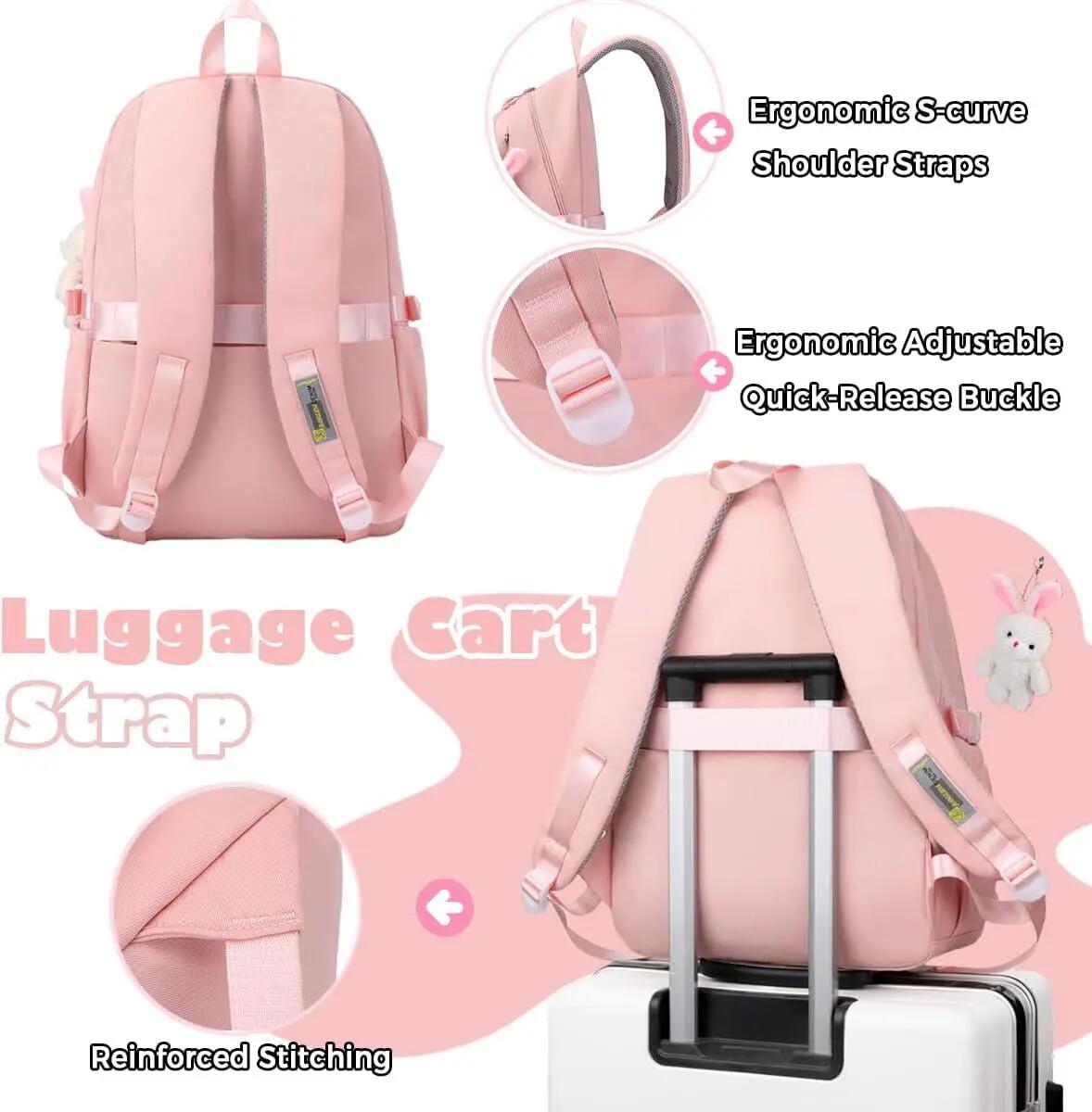 Sac à dos enfant pour filles, motif papillon arc-en-ciel mignon, idéal pour les 6/6