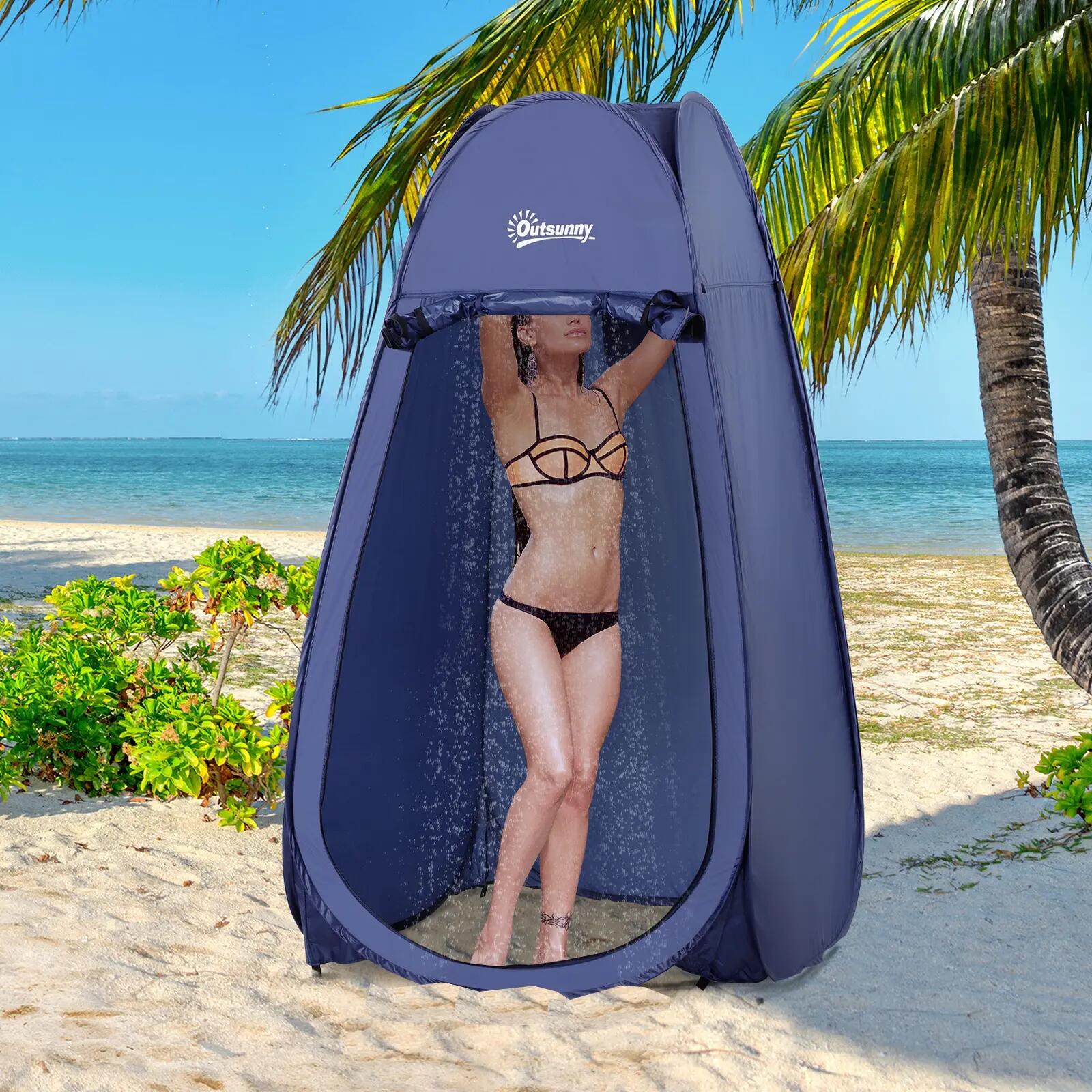 Tente douche - Camping - Bleu marine 4/6