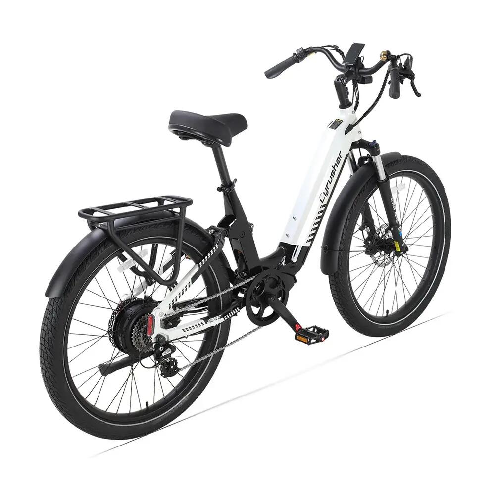 Bicicletta elettrica urbana Cyrusher Sprint con batteria da 48 V 15 Ah 3/3