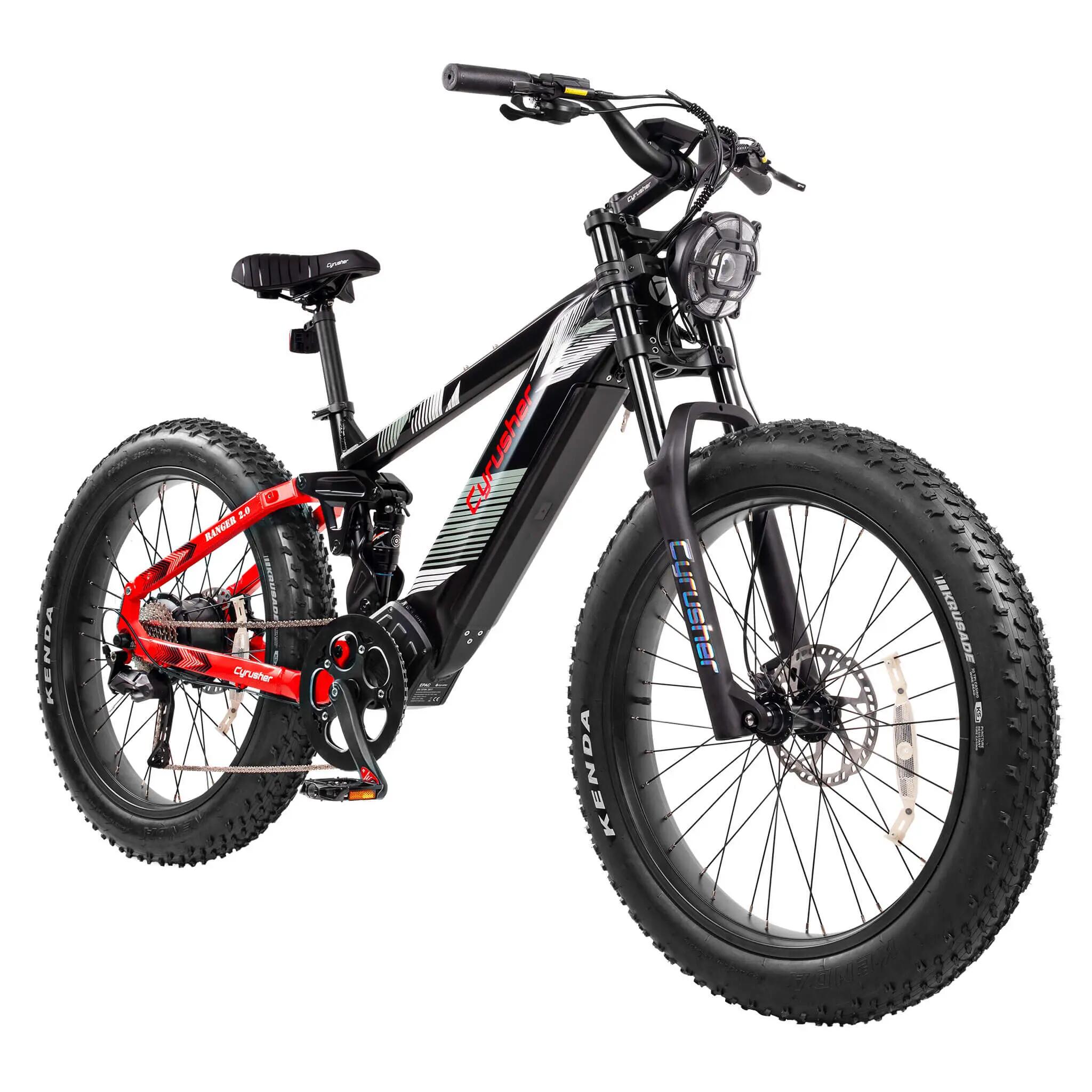Bicicletta elettrica da montagna CYRUSHER Ranger 2.0, batteria LG 52V 20Ah 2/5