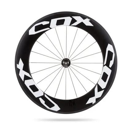 COX Drome 88 TT Clincher Vorderrad 28 Zoll – Carbon Zeitfahr-Laufrad für Felgenb