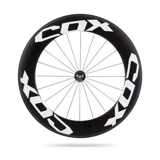 COX Drome 88 TT Clincher Vorderrad 28 Zoll – Carbon Zeitfahr-Laufrad für Felgenb