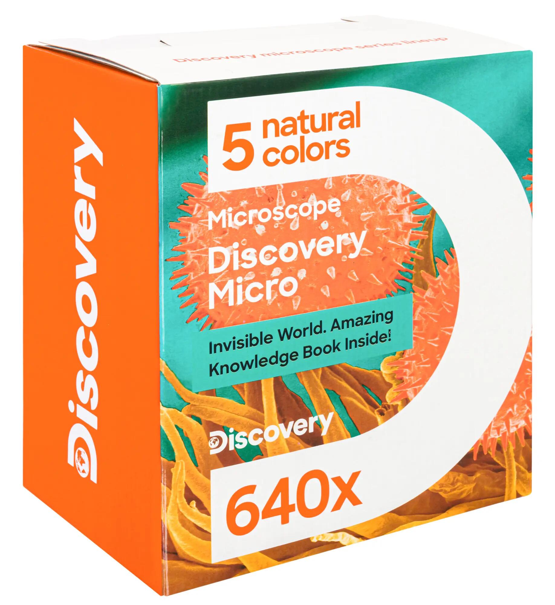 Microscopio Levenhuk Discovery Micro Gravity con libro in inglese 15/15