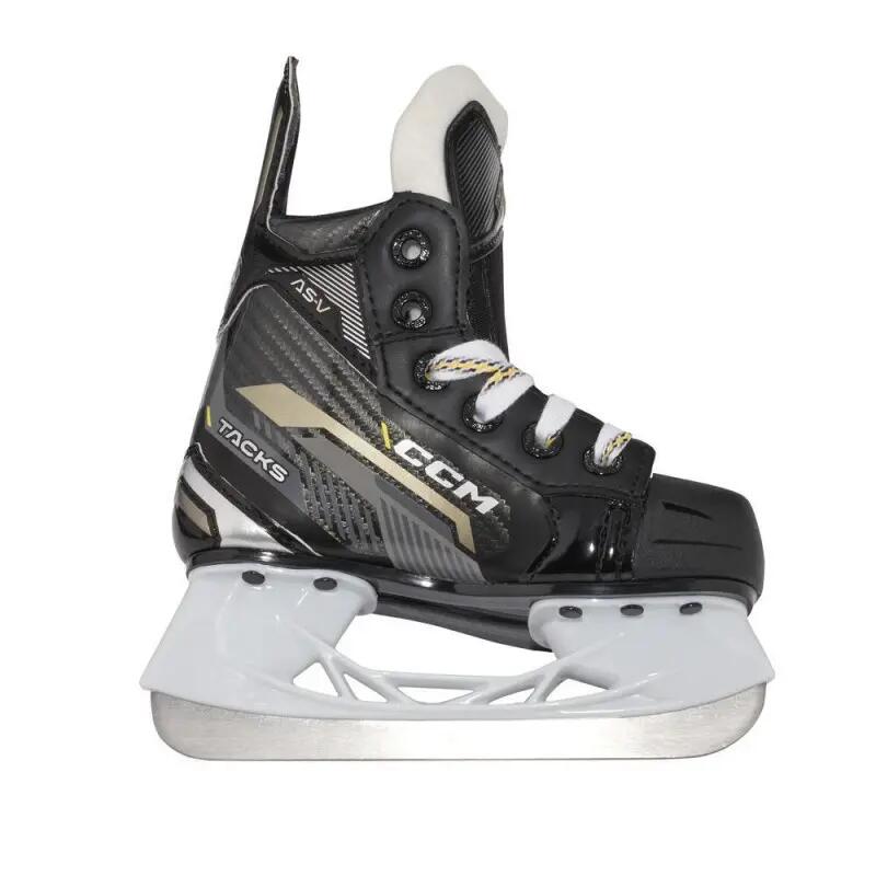 CCM Tacks AS-V Youth Eishockey-Schlittschuhe, REGULAR, YT9, EU 26 schwarz Kinder 4/7