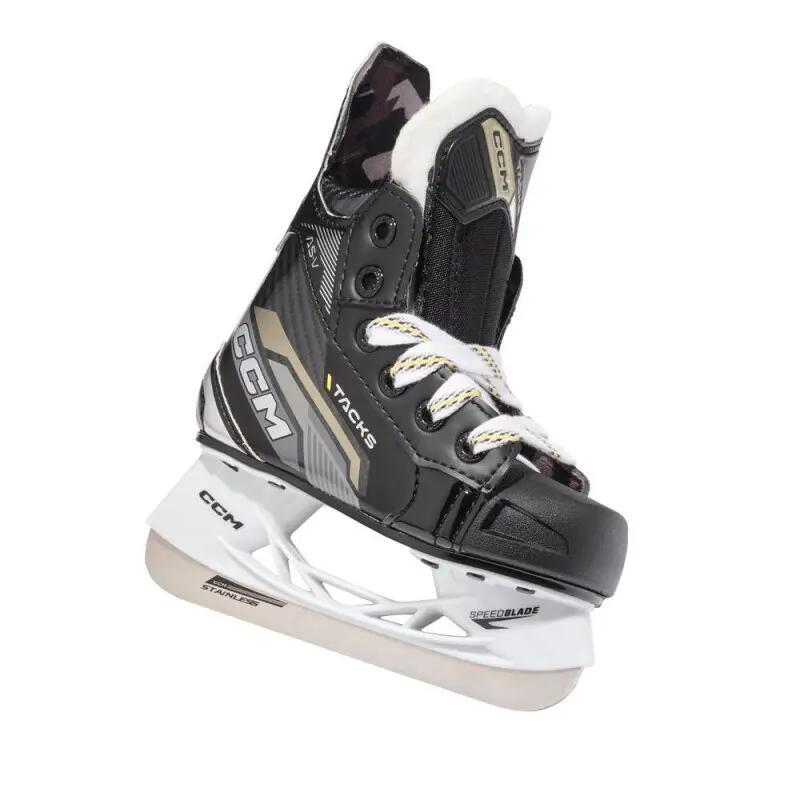 CCM Tacks AS-V Youth Eishockey-Schlittschuhe, REGULAR, YT9, EU 26 schwarz Kinder 3/7