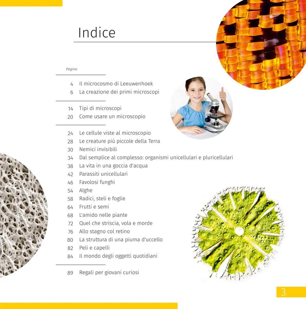 Microscopio Levenhuk Discovery Micro Marine con libro in italiano 6/15