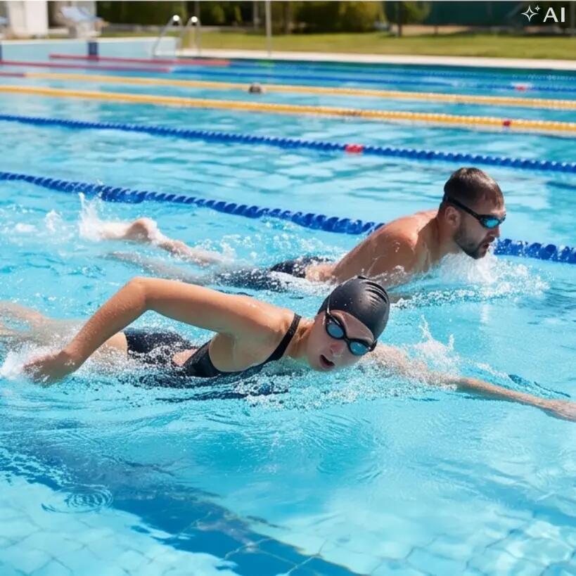 Okulary pływackie na basen do pływania Aqua-Sport Aruba 4/7