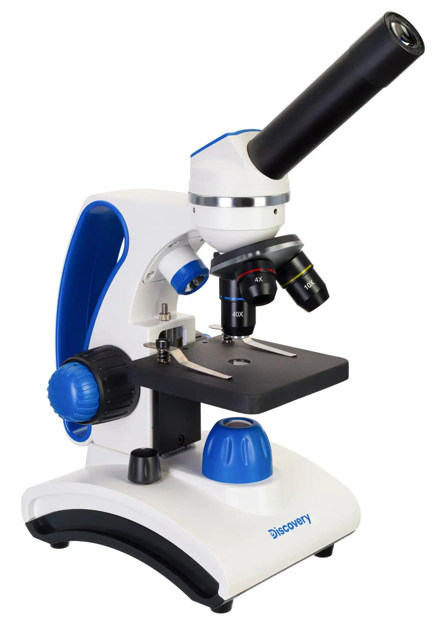 Microscopio Levenhuk Discovery Pico Gravity con libro in inglese 8/15