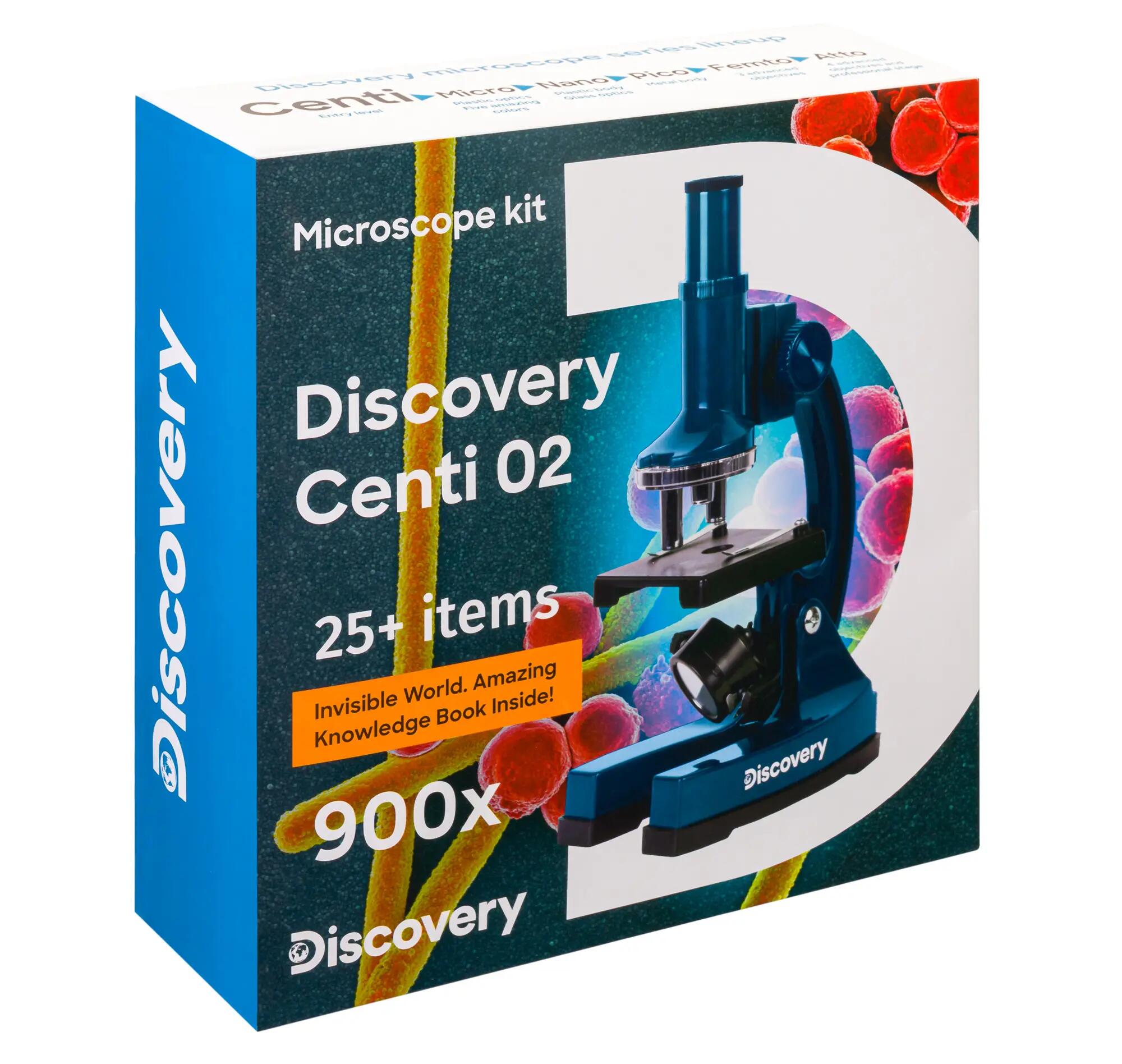 Mikroskop Levenhuk Discovery Centi 02 z książką w języku polskim 15/15
