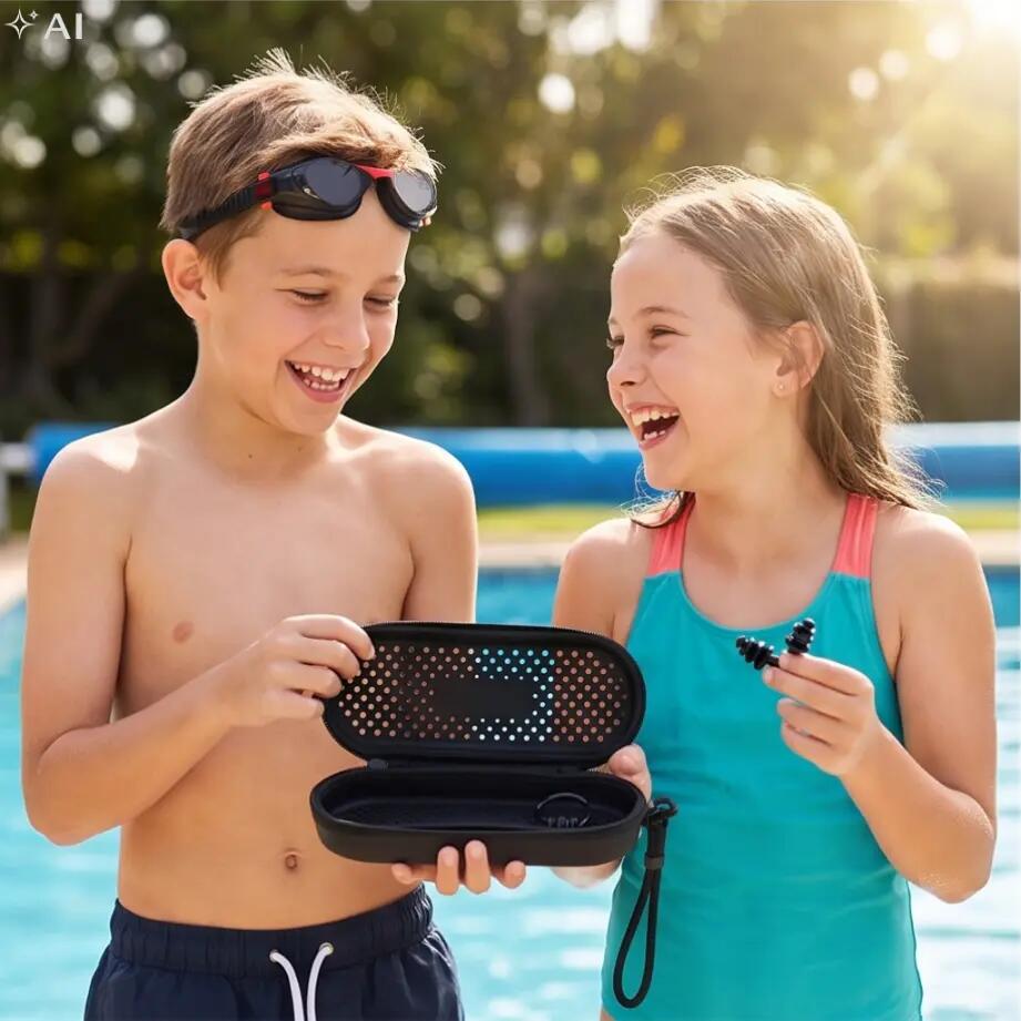 Okulary pływackie dla dzieci na basen do pływania z etui Aqua-Sport Monako 7/7