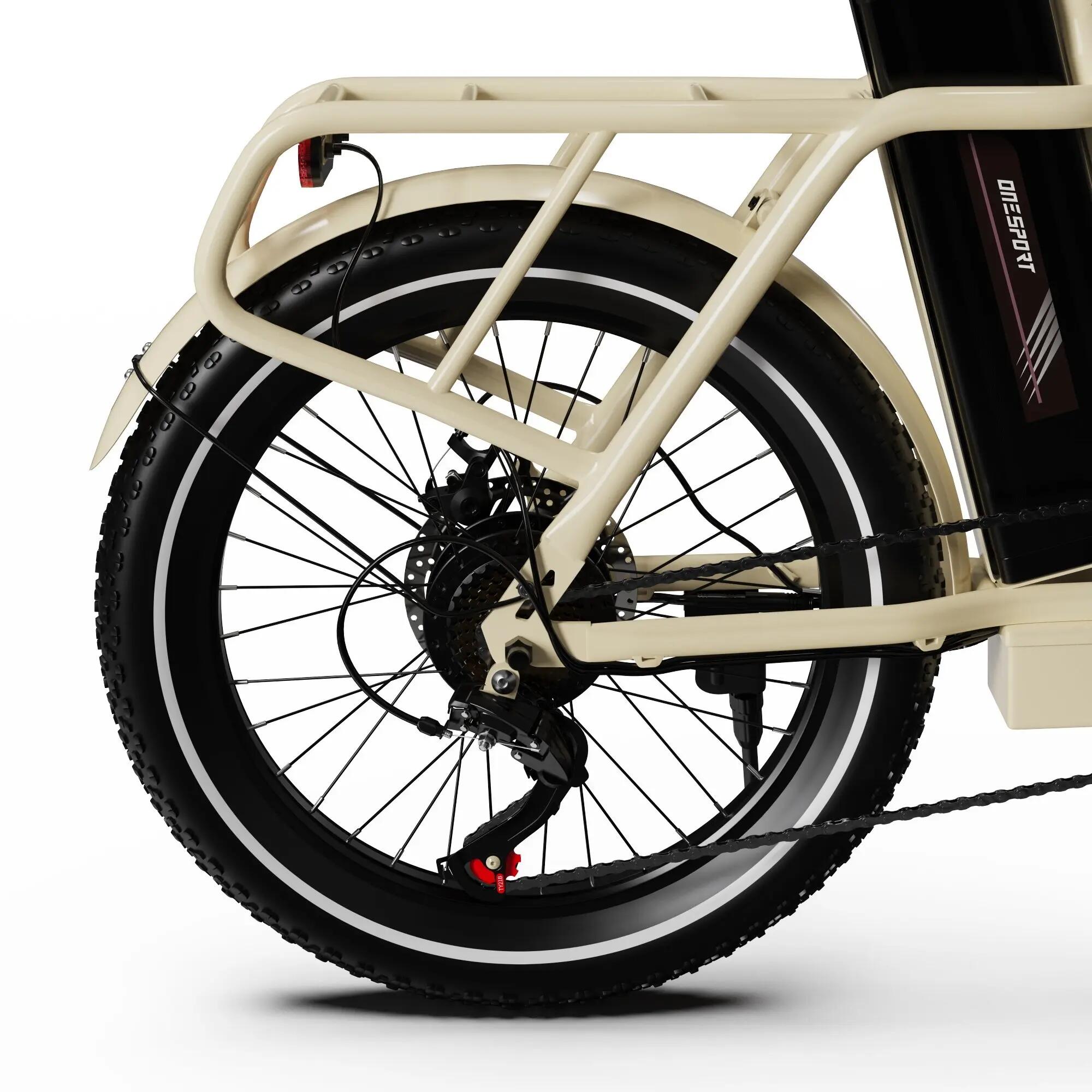 ONESPORT OT16 PRO Vélo Électrique Pliable 250W, 48V 17Ah, Shimano 7 Vitesses 9/10
