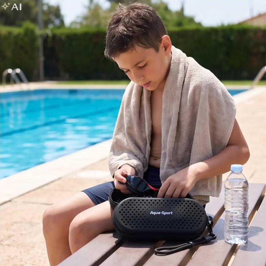 Okulary pływackie dla dzieci na basen do pływania z etui Aqua-Sport Monako 6/7