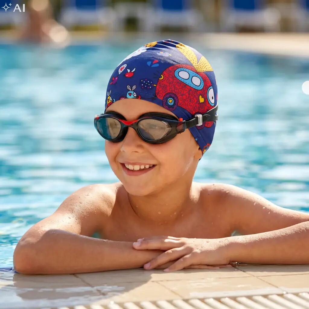 Okulary pływackie dla dzieci na basen do pływania z etui Aqua-Sport Monako 5/7