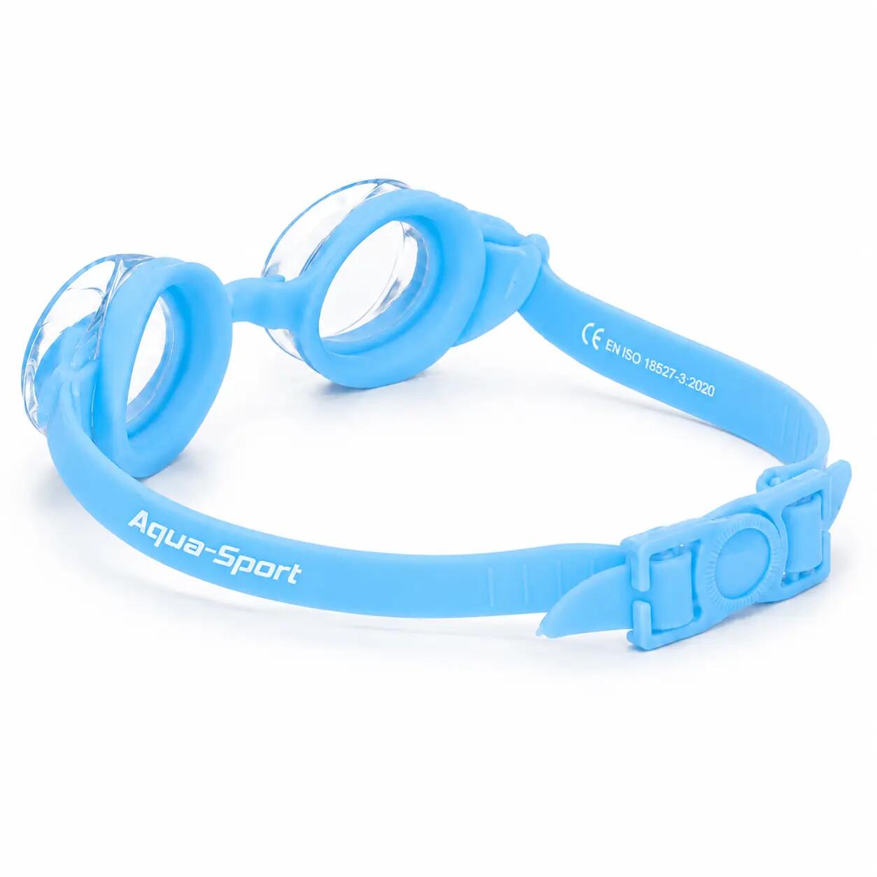 Okulary pływackie dla dzieci do pływania etui zatyczki Aqua-Sport Bubbly Look 5/7