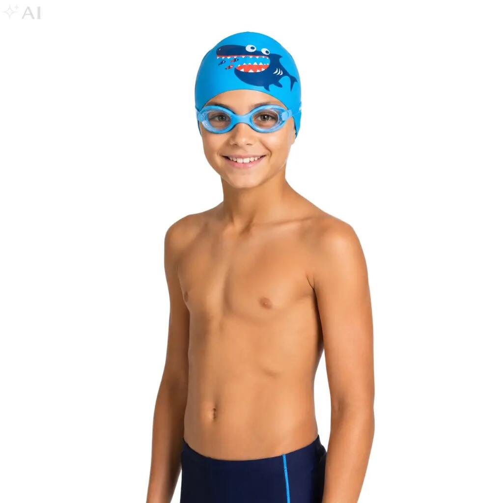 Okulary pływackie dla dzieci do pływania etui zatyczki Aqua-Sport Bubbly Look 3/7