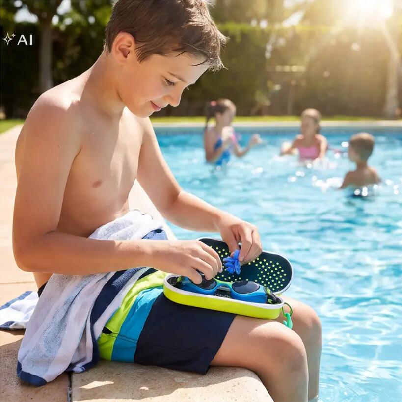 Etui pokrowiec futerał ochronne na okulary do pływania Aqua-Sport Aqua Case 7/7